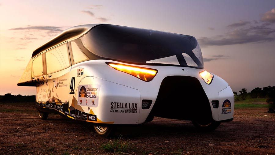 The second-generation solar car from Eindhoven University, the Stella Lux.