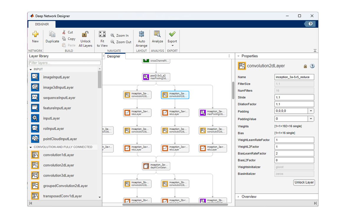 A screenshot of the Deep Network Designer app showing how multiple models are trained and evaluated.