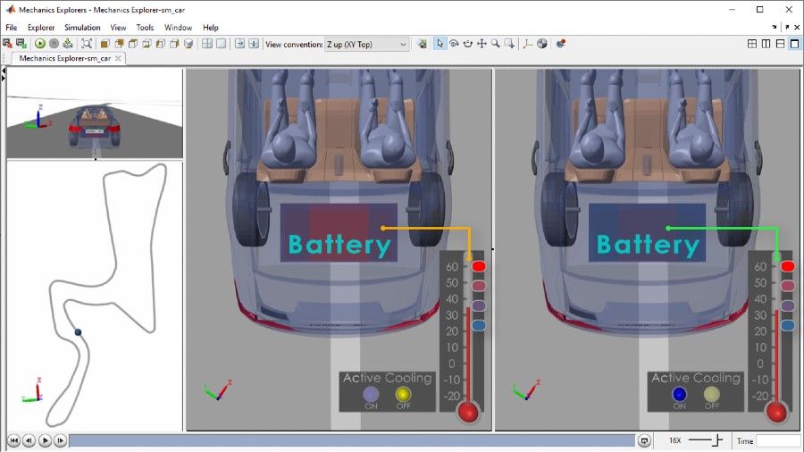 Figure 2. Comparison of battery cooling system designs with different sensor placement.