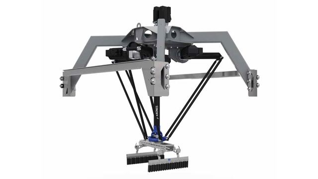 The Krones Robobox T-GM package-handling robot.