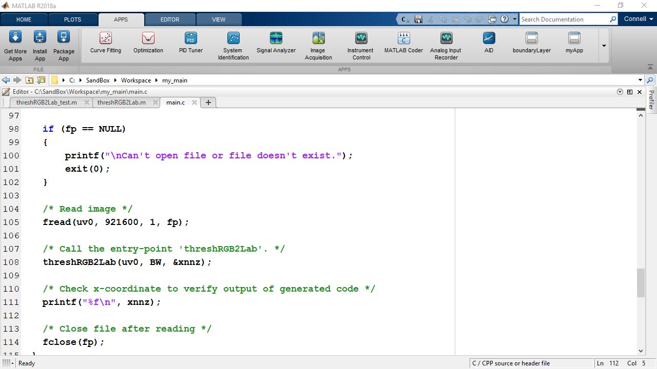 Learn how to generate editable, customizable code from MATLAB code using MATLAB Coder.