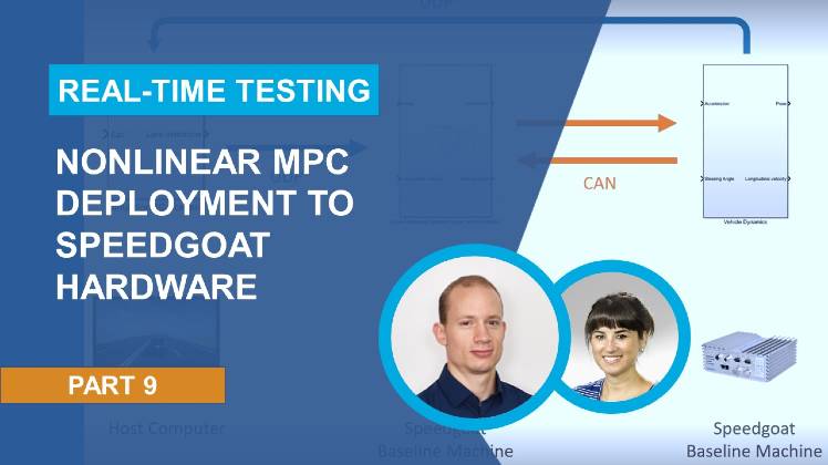 Learn how to generate code from a nonlinear mpc algorithm for an automated driving application and deploy the generated code to Speedgoat hardware for real-time testing.