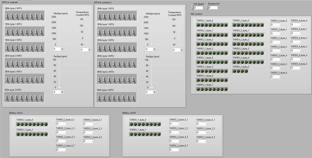 Figure 5. Software used for component tests.