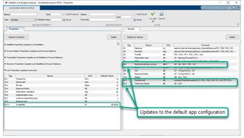 Satellite Link Budget Analyzer app