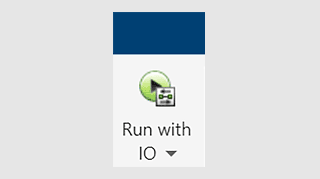 Run with IO
