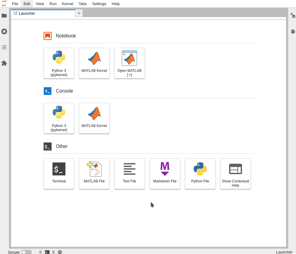 Jupyter and MATLAB