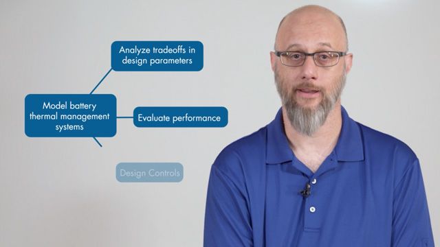 Explore the components of a battery thermal management system for a small four-passenger EV. Examine a Simscape model for this system, and use the model to diagnose and correct a problem with the control algorithm and investigate energy usage.