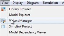 Configure and manage variant systems in Simulink