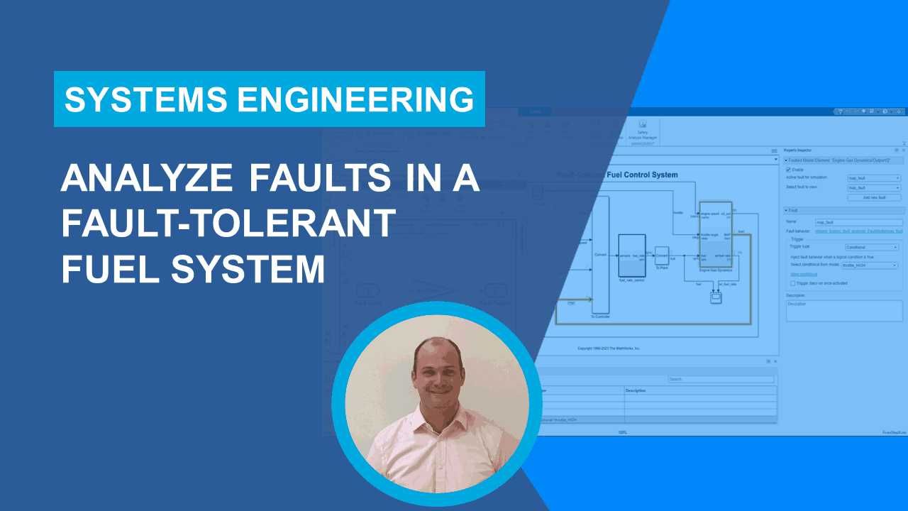 Learn how to use Simulink Fault Analyzer to model faults, measure fault effects, and perform a systematic FMEA by leveraging simulation results on a fault-tolerant fuel system.