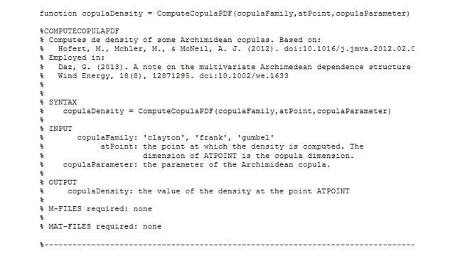 Multidimensional Archimedean Copula Density