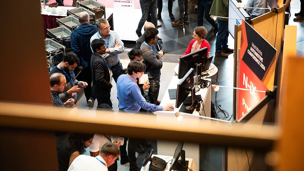 Crowd engaging at the conference