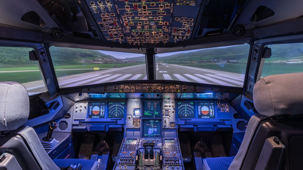 Cockpit d’avion.