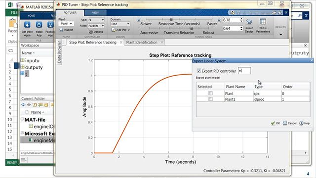 Esta presentación muestra los últimos avances en los productos MATLAB y Simulink para el diseño de control e identificación del sistema.