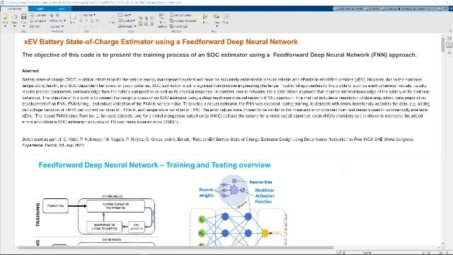 See the neural network training process and the Simulink implementation of the method.