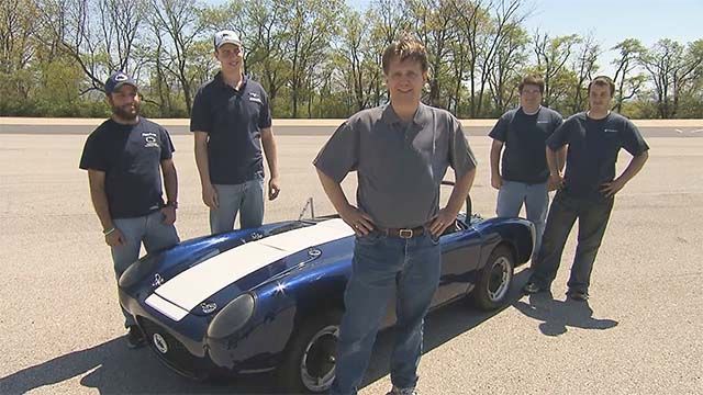 Students develop control algorithms for a hybrid electric engine, implement them in a vehicle, and test fuel efficiency on the track.