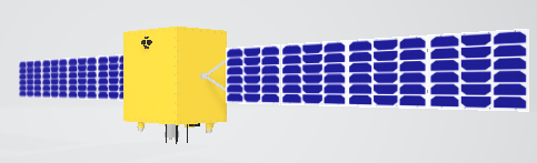 3-D model of a small satellite