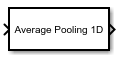 Average Pooling 1D Layer block