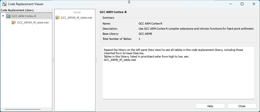 The Code Replacement Viewer dialog box opens.