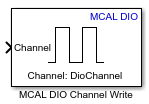 MCAL DIO Channel Write block