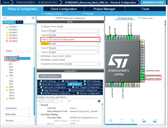 HRTIM configuration