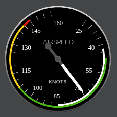 Compute Indicated Airspeed for Pitot-Static Airspeed Indicator
