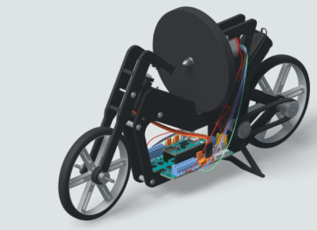 Self-Balancing Motorcycle Using Arduino Engineering Kit Rev 2