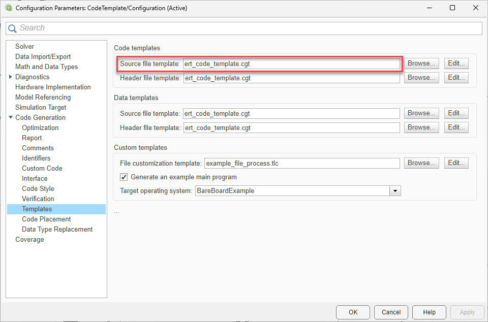 Format Generated Code Files by Using Templates