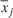$\bar{x}_j$