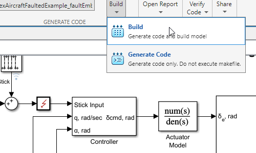 Generate Code from Fault-Embedded Models