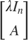$\left[\begin{array}{c}\lambda I_n\\A\end{array}\right]$