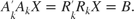 $$A_k'A_k X = R_k'R_k X = B.$$