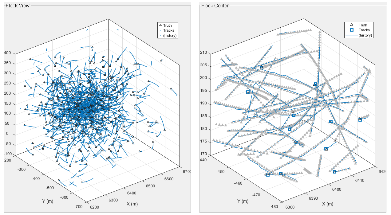 Tracking a Flock of Birds