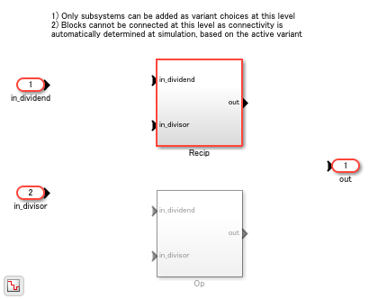 Variant Subsystem: Using Variant Subsystems for HDL Code Generation