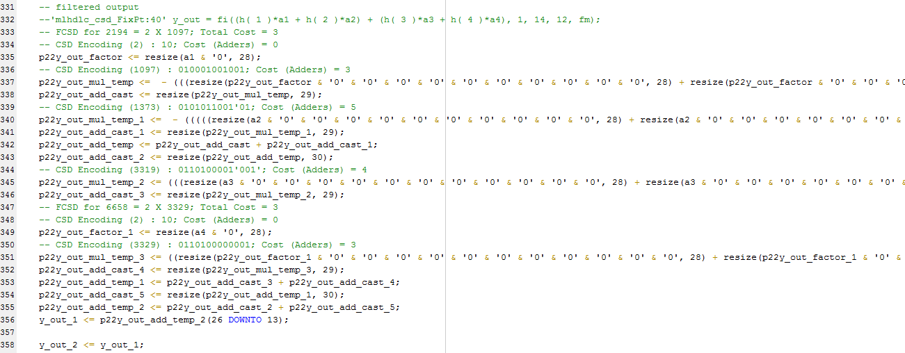 Constant Multiplier Optimization to Reduce Area