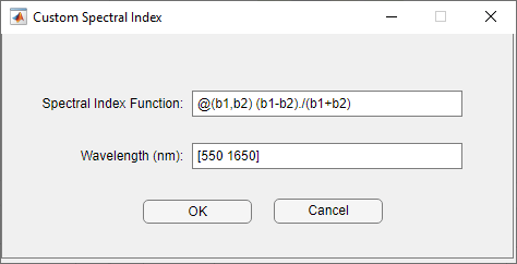 Hyperspectral Viewer Export to Workspace Options