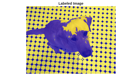 Figure contains an axes object. The hidden axes object with title Labeled Image contains an object of type image.