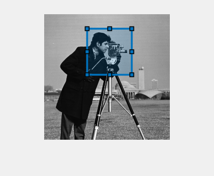 Figure contains an axes object. The axes object contains 2 objects of type image, images.roi.rectangle.