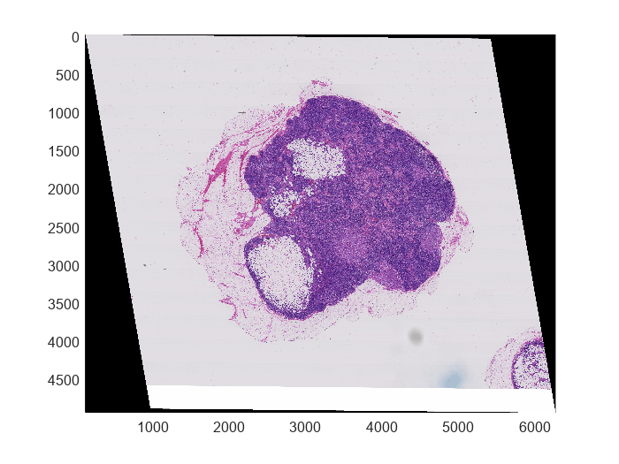 Figure contains an axes object. The axes object contains an object of type bigimageshow.