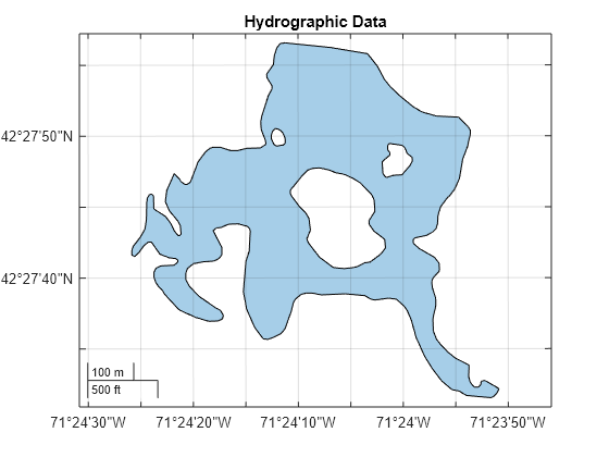 Figure contains an axes object with type mapaxes. The mapaxes object contains an object of type polygon.