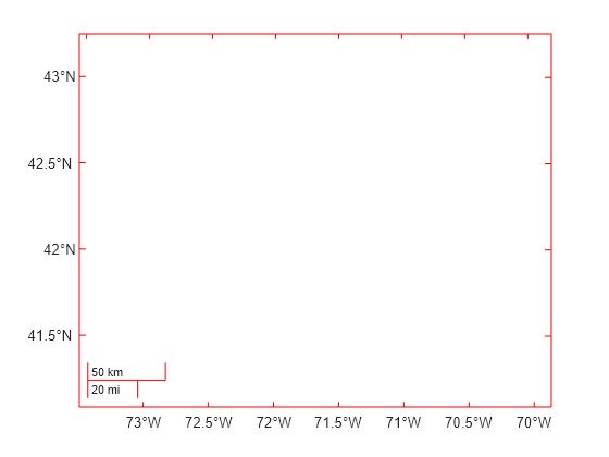 Figure contains an axes object with type mapaxes. The mapaxes object is empty.