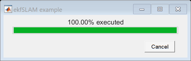 Figure ekfSLAM example contains an object of type uicontrol.