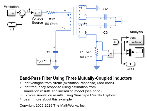 Band-Pass Filter Using Three Mutually-Coupled Inductors