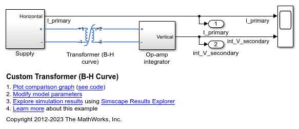 Custom Transformer (B-H Curve)