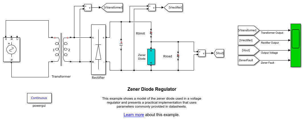 Zener Diode Regulator