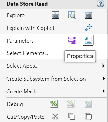 Properties button.