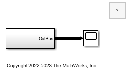 Model with bus output from a subsystem port
