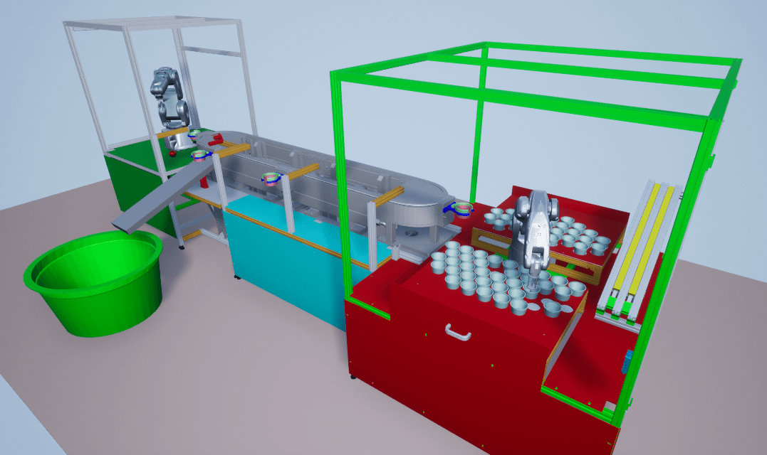 Model and Control Robot Dynamics to Automate Virtual Assembly Line