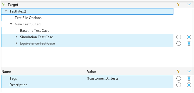 Merge mode target file