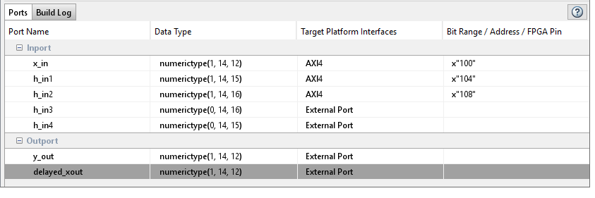 Port Settings