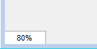 Magnification box in the bottom left corner of the figure window, showing a magnification value of 80%.